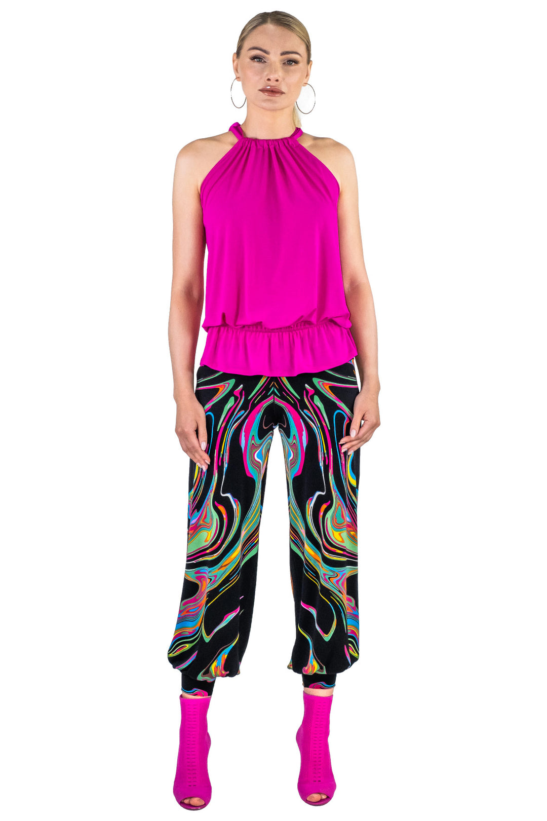 Drawstring Blouson Top