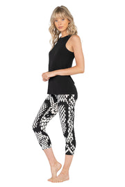 High Single Layered Cropped Yoga Pants