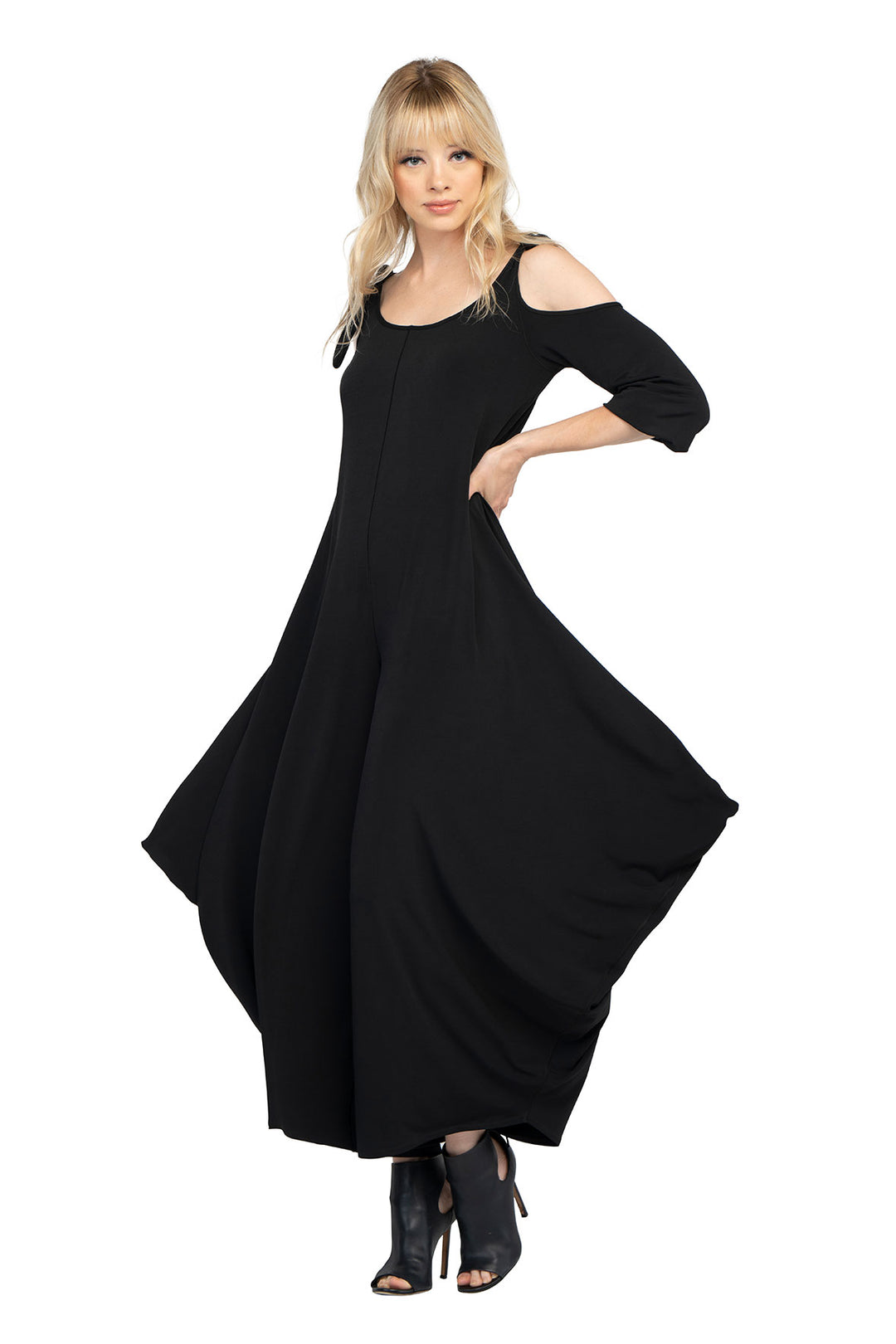 Shoulder Ties Pull-on Jumpsuit