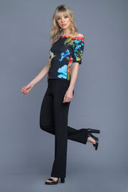 Wide Bateau Short Sleeve Top