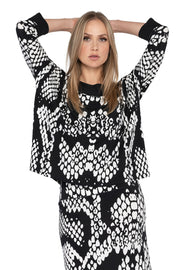 3/4 Sleeve Square Top/Tunic