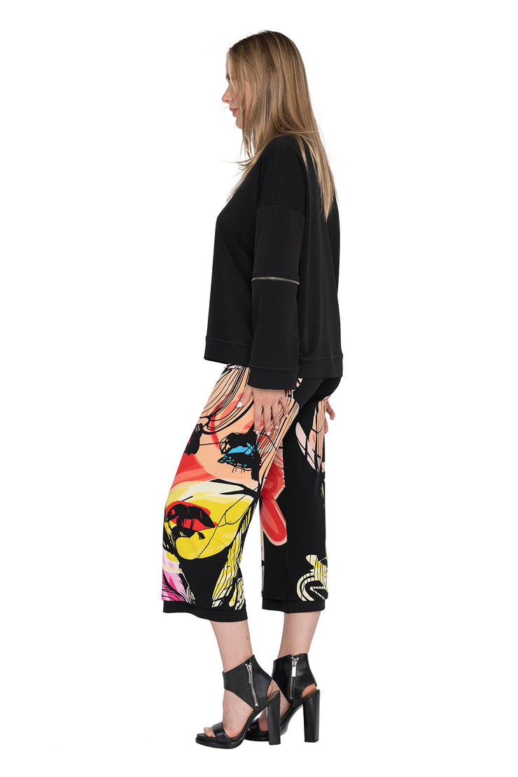 Zipped Sleeve Lined Pull Over