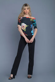 Wide Bateau Short Sleeve Top
