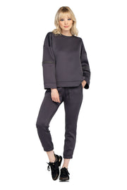 Zipped Sleeve Pull Over