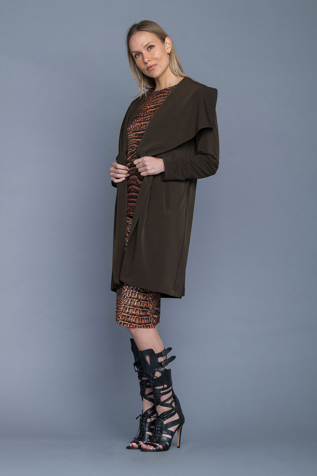 Wrap Collar Coat