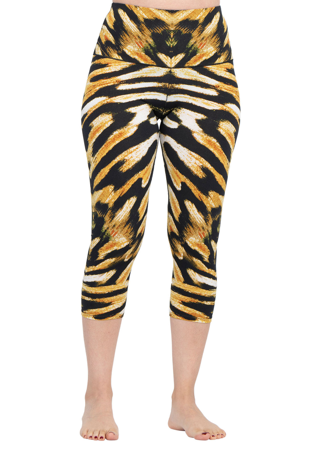 High Single Layered Cropped Yoga Pants