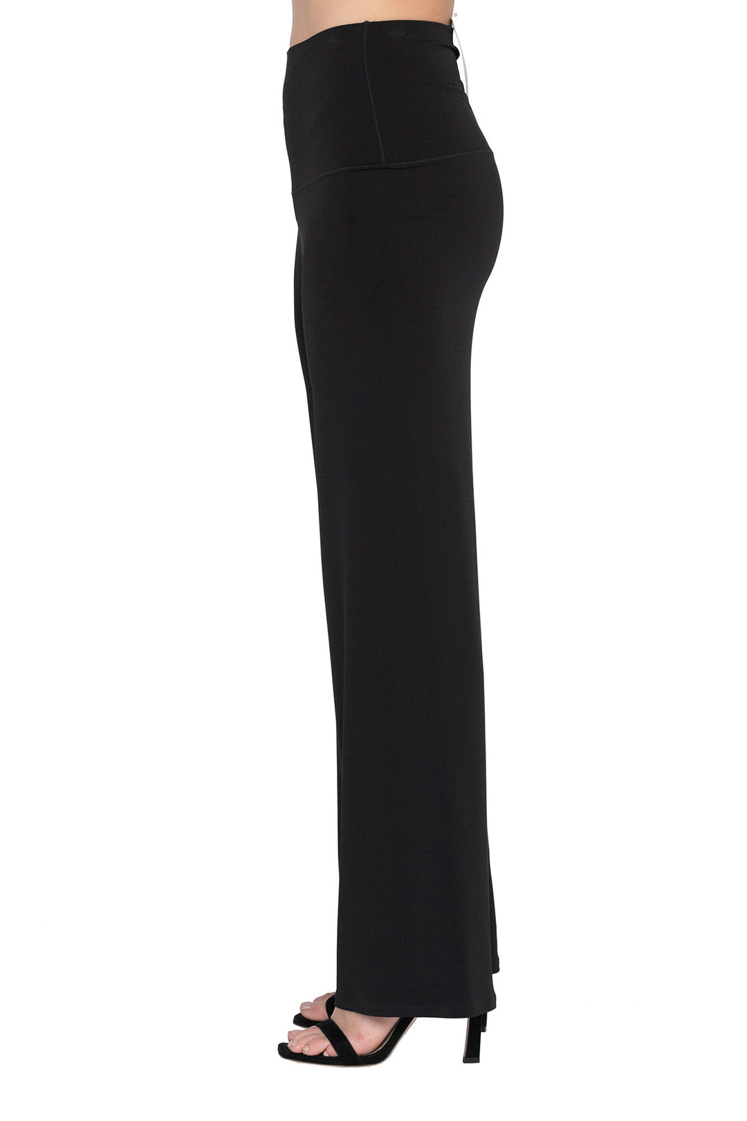 High Elastic Waist Straight Pants