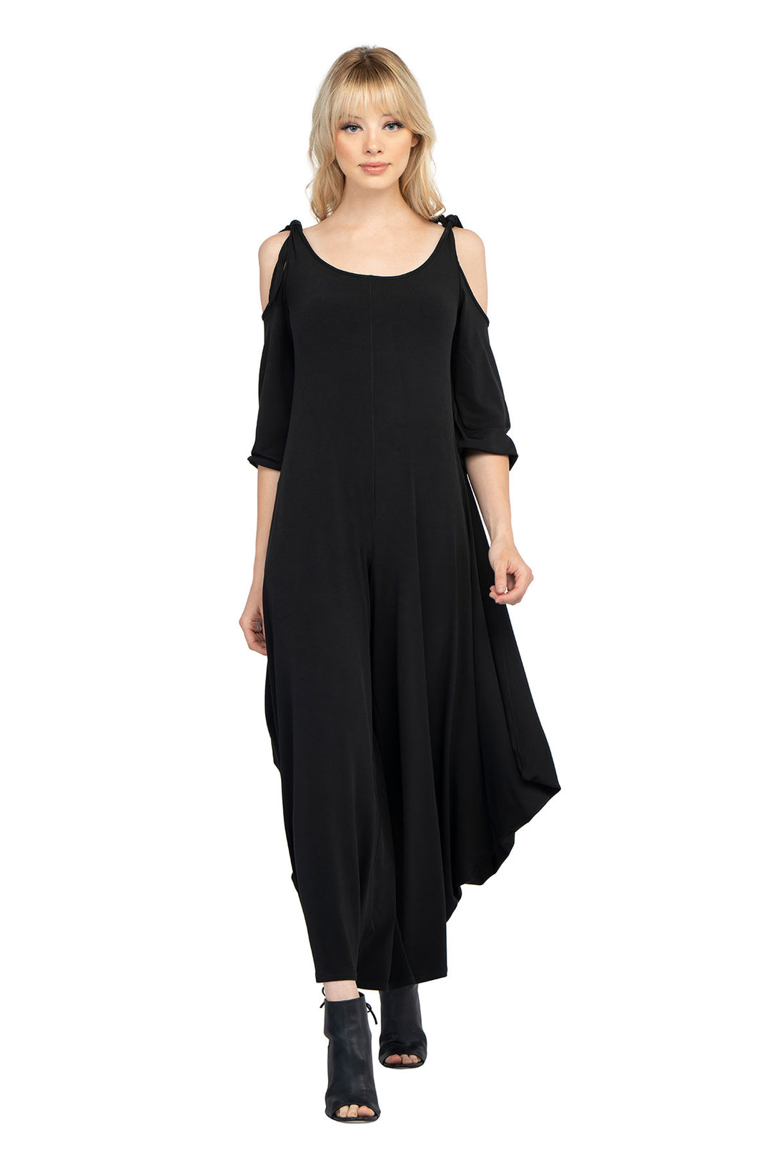 Shoulder Ties Pull-on Jumpsuit