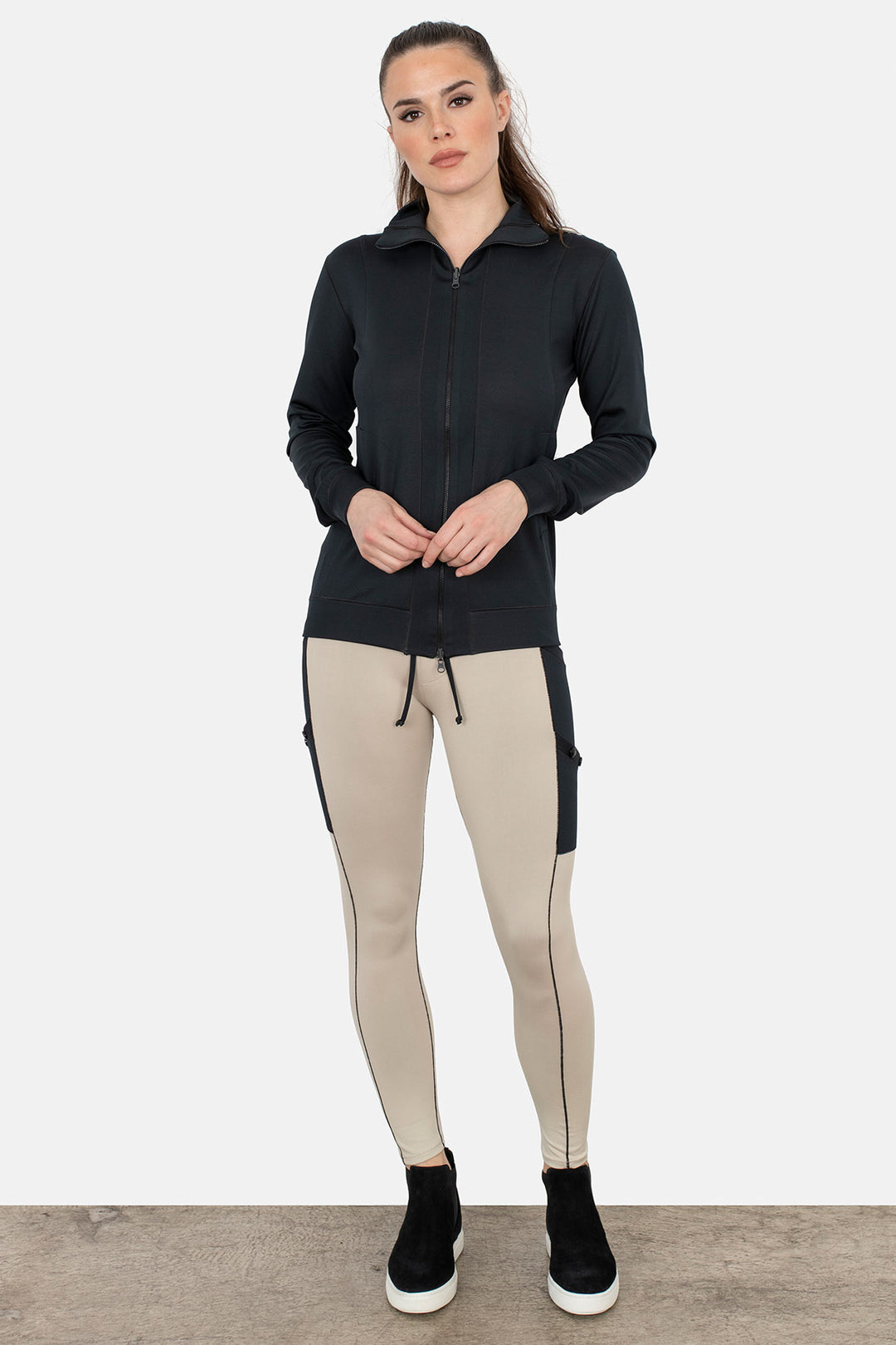 Mock Neck Zip Jacket