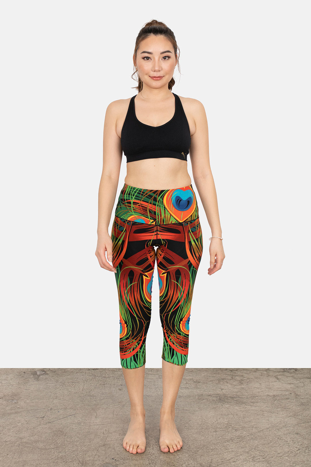 High Waist DBL Layered Cropped Yoga Pants
