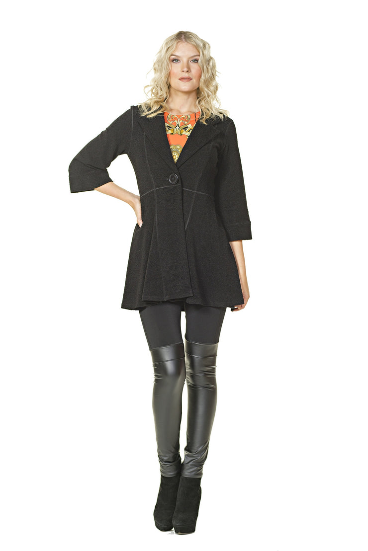 3/4 SL Empire One Button Jacket Lined