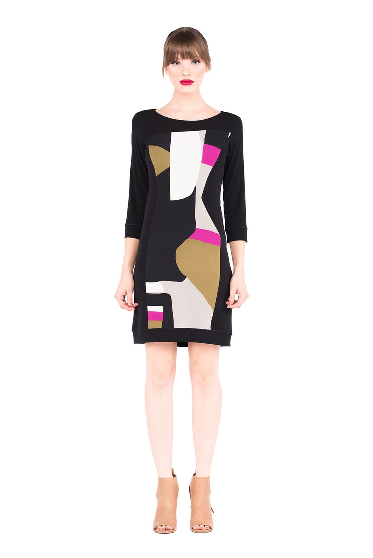 3/4 Sleeve J Z Dress