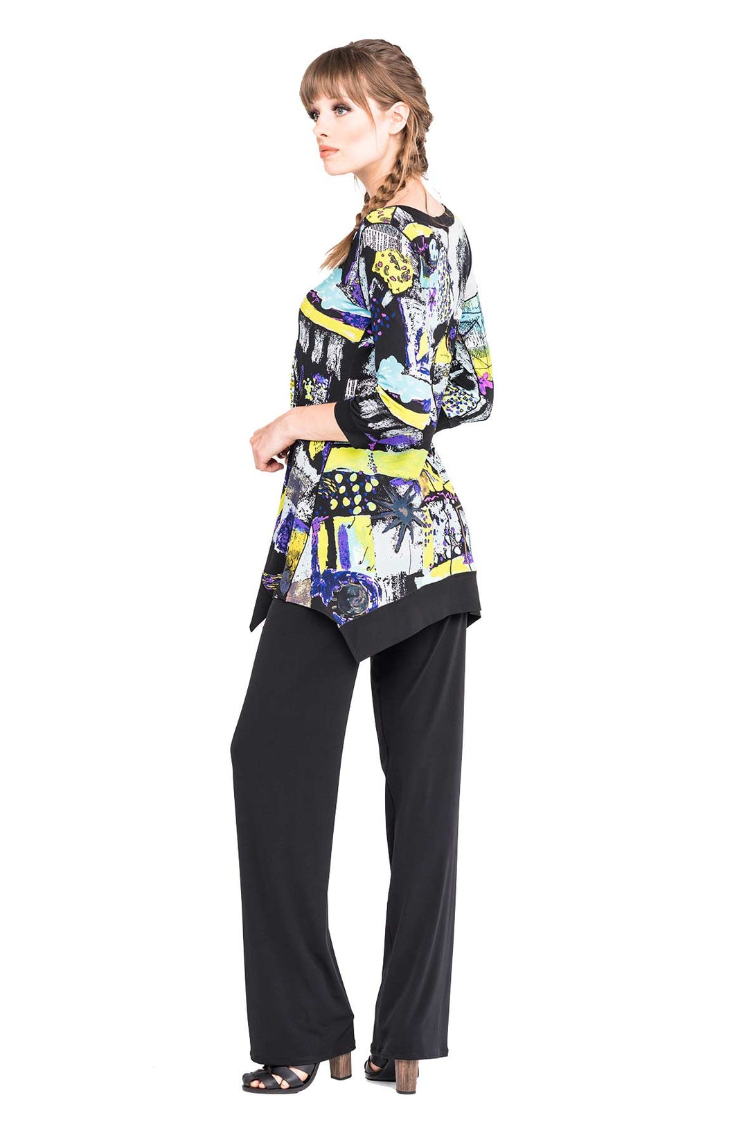 3/4 SL Hanky Banded Tunic