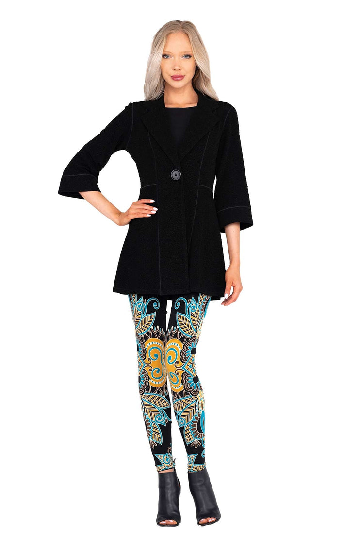 3/4 SLV Empire One Button Line Jacket Updated