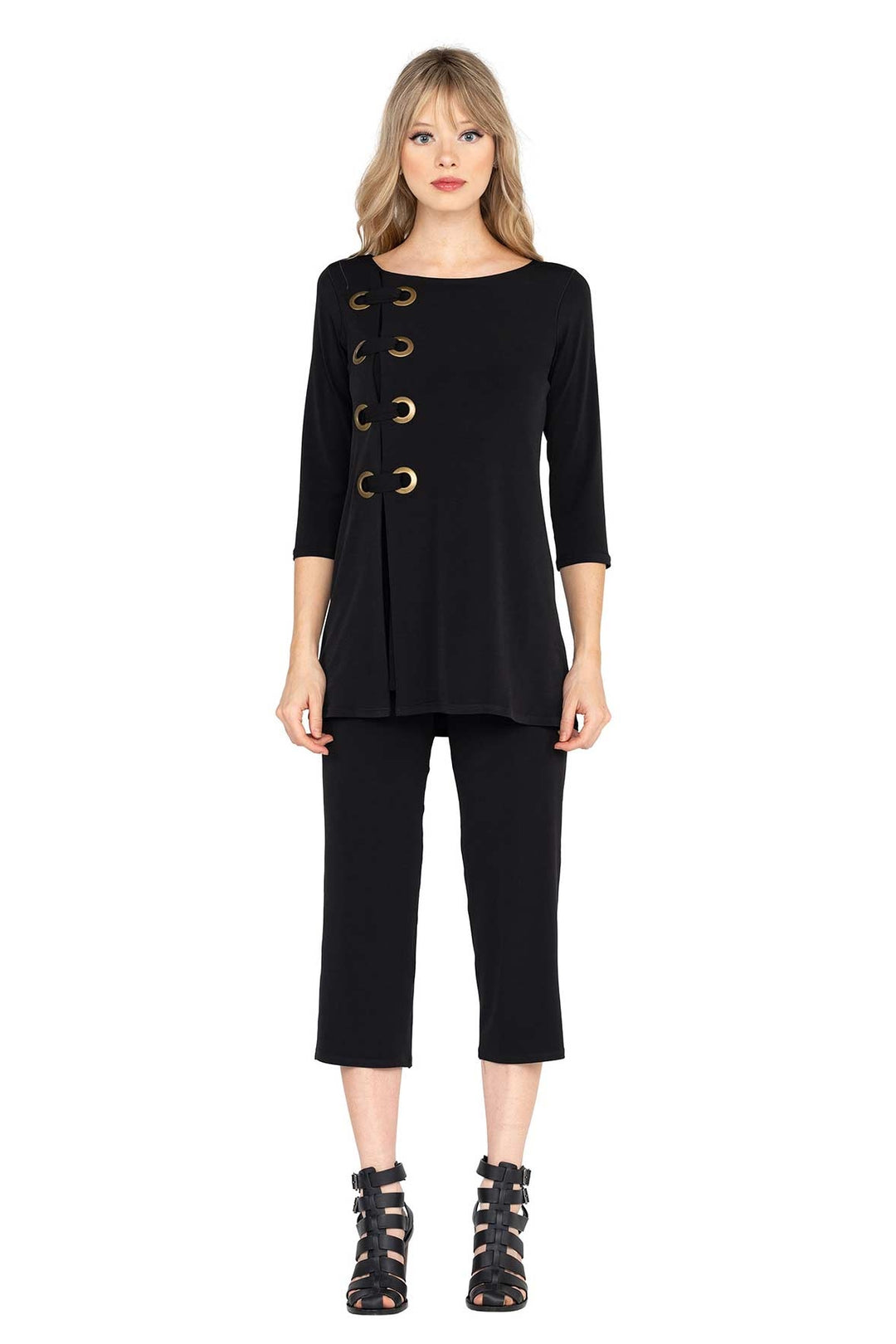 3/4 SLV Side Grommet Tunic