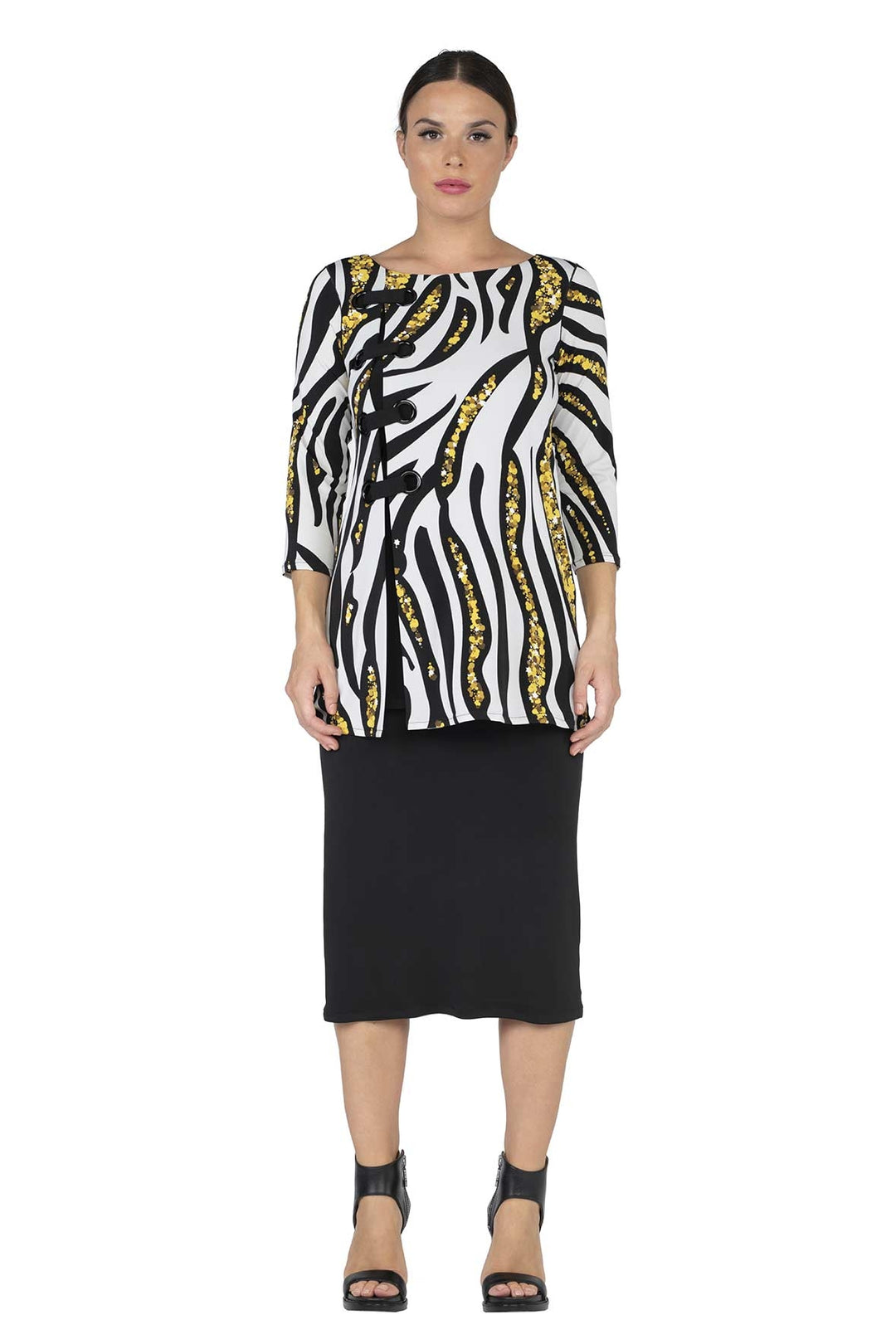 3/4 SLV Side Grommet Tunic