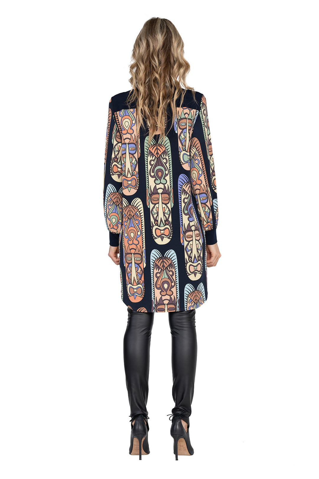 Long Sleeve High Low Shirt Dress