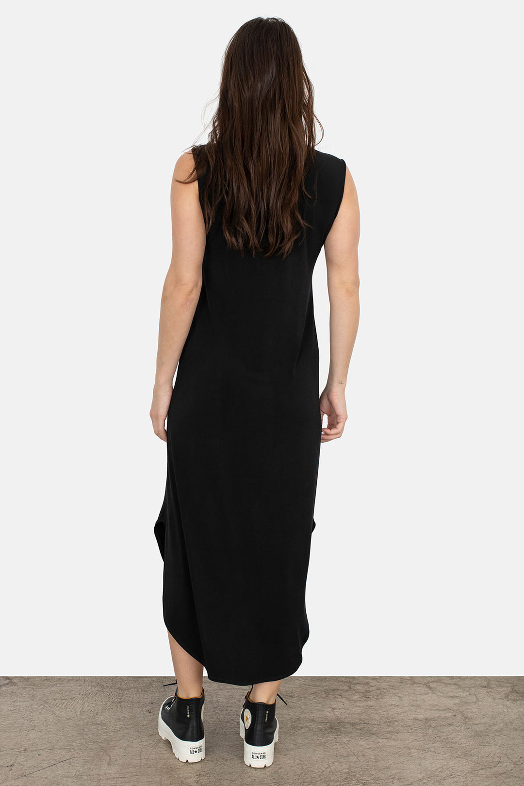 Long Sleeveless Shirt Dress