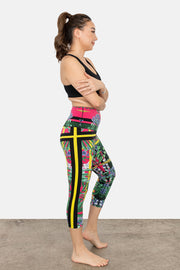 High Waist DBL Layered Cropped Yoga Pants