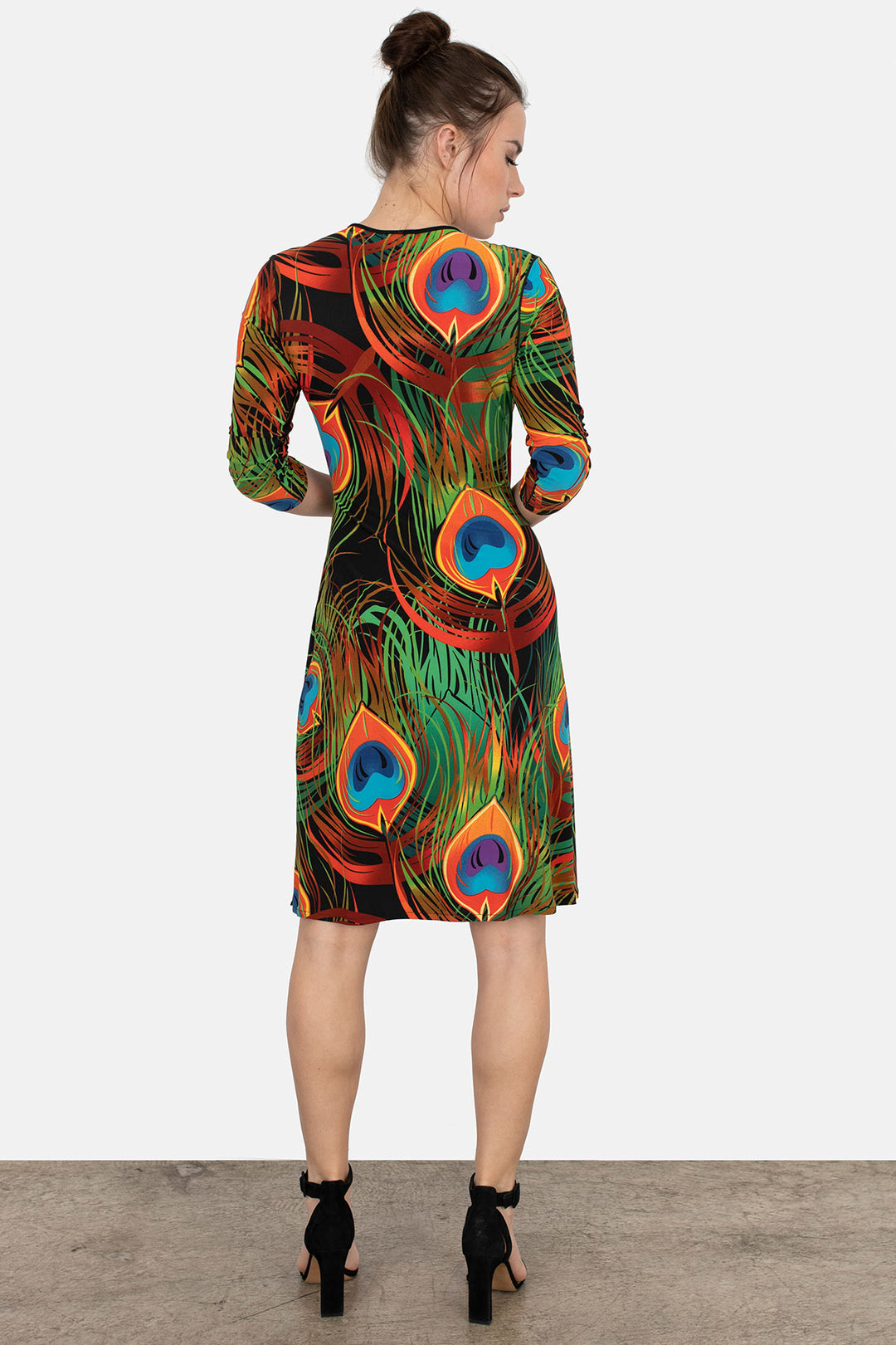3/4 SLV Fold Over Dress