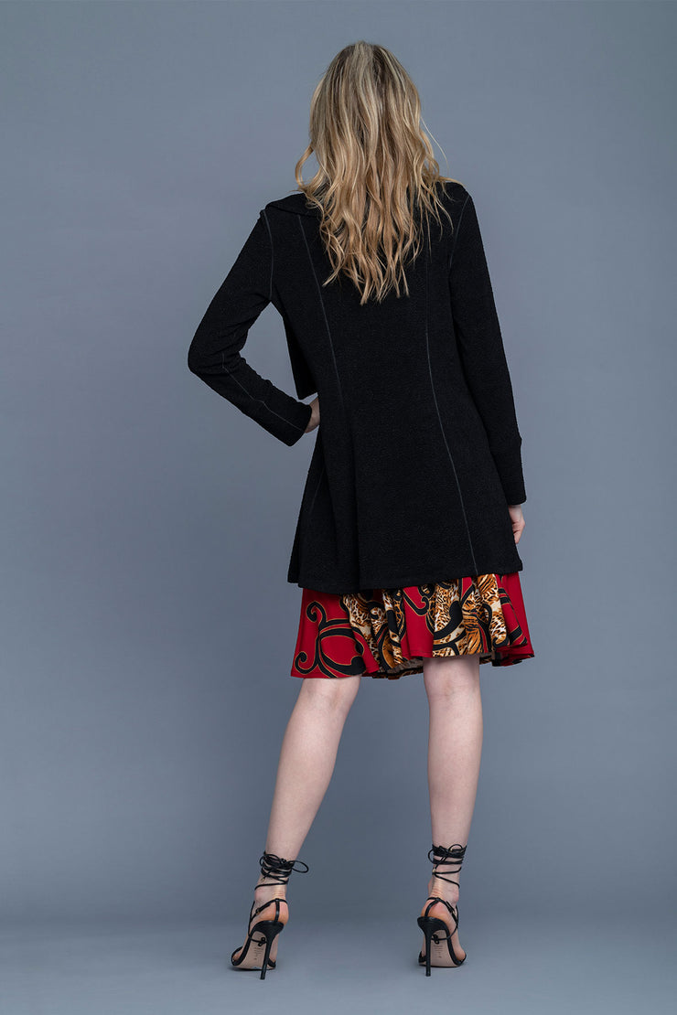 Wrap Collar Jacket Lined