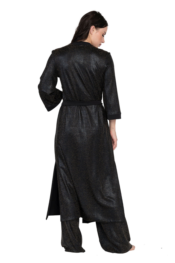 Fully Lined Robe With Slits