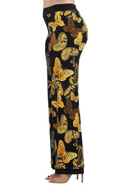 2" Small Yoke Elastic High Waist Straight Turnover Pants