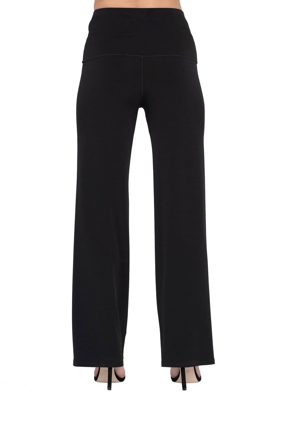 High Elastic Waist Straight Pants