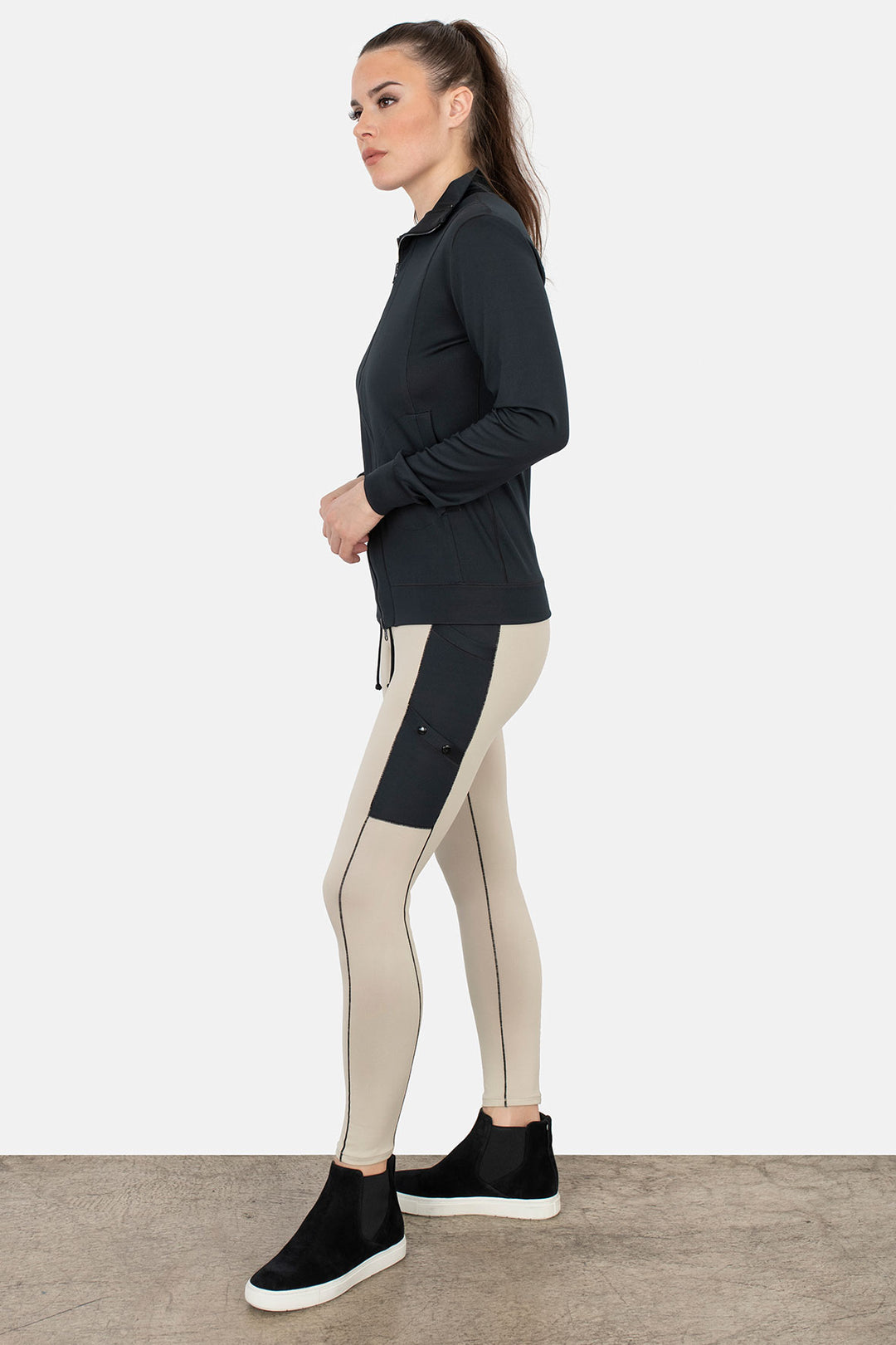 Mock Neck Zip Jacket