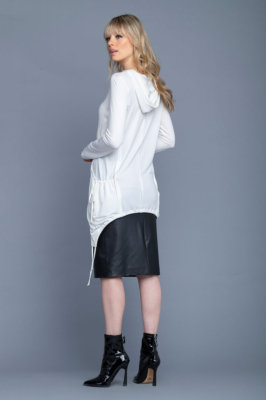 Side Pockets Hoodie Tunic
