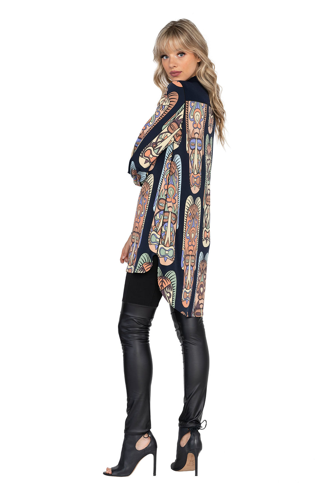 Long Sleeve High Low Shirt Dress