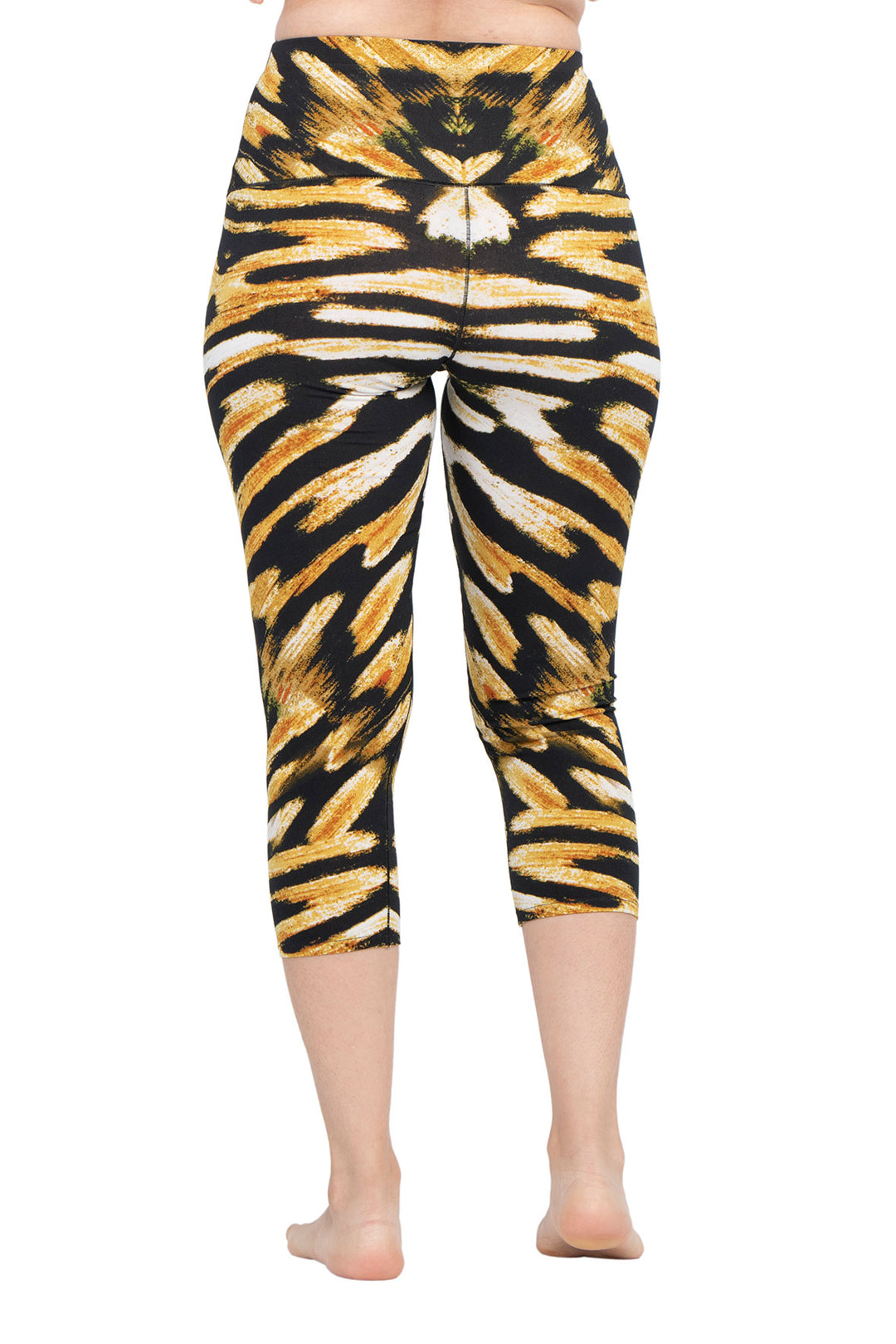 High Single Layered Cropped Yoga Pants