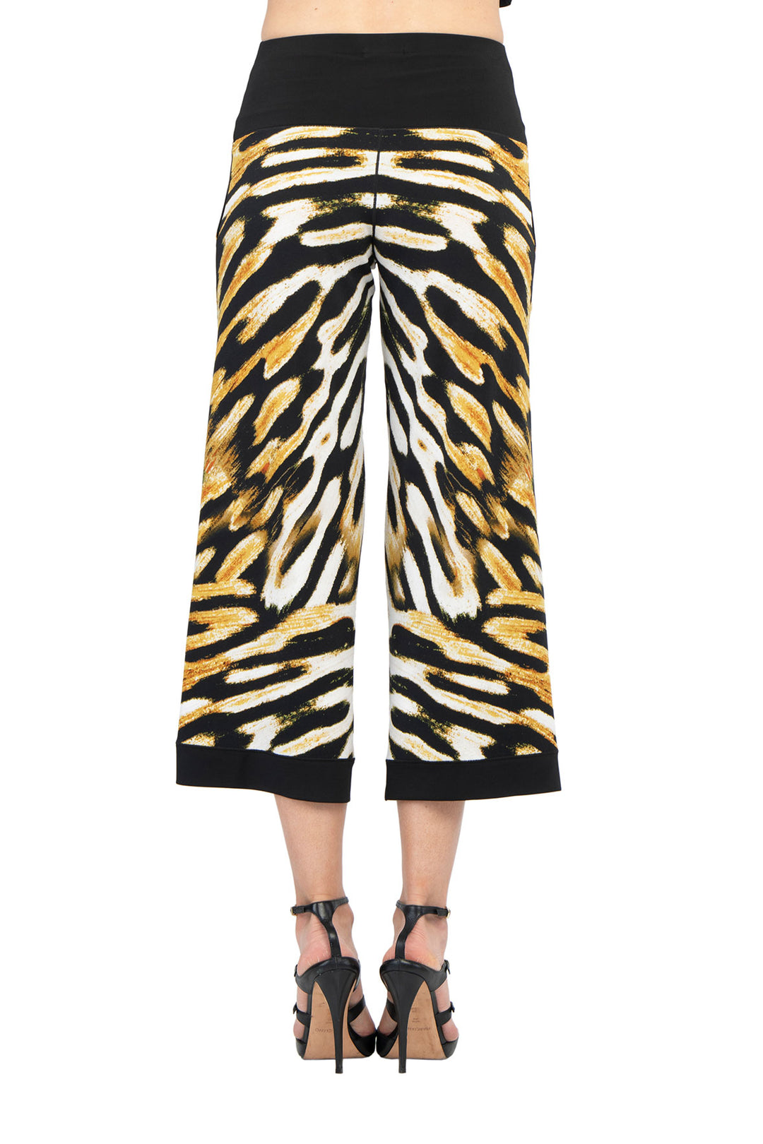 Side Seam Pocket Cropped Palazzo