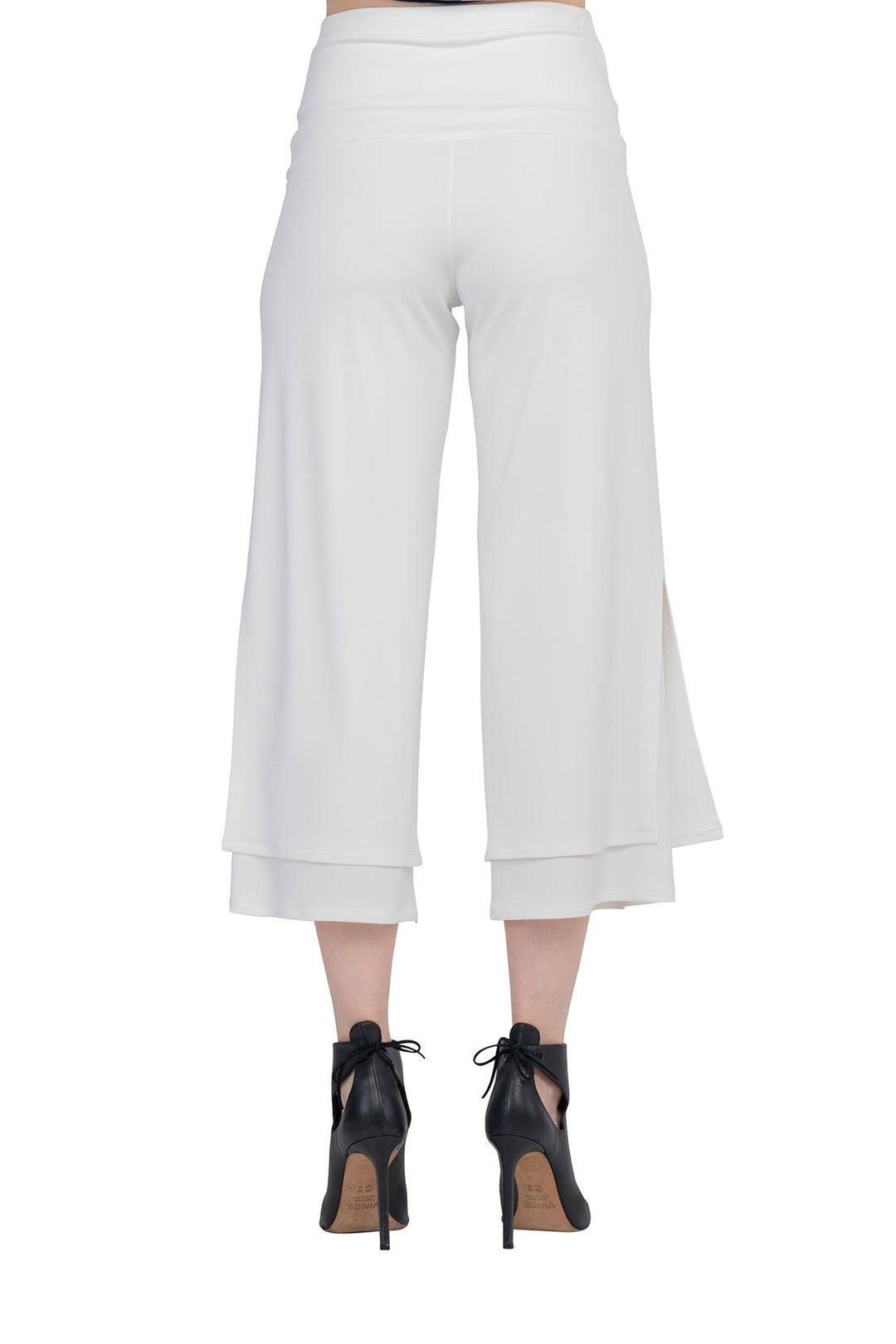 High Waist Layered Cropped Pants