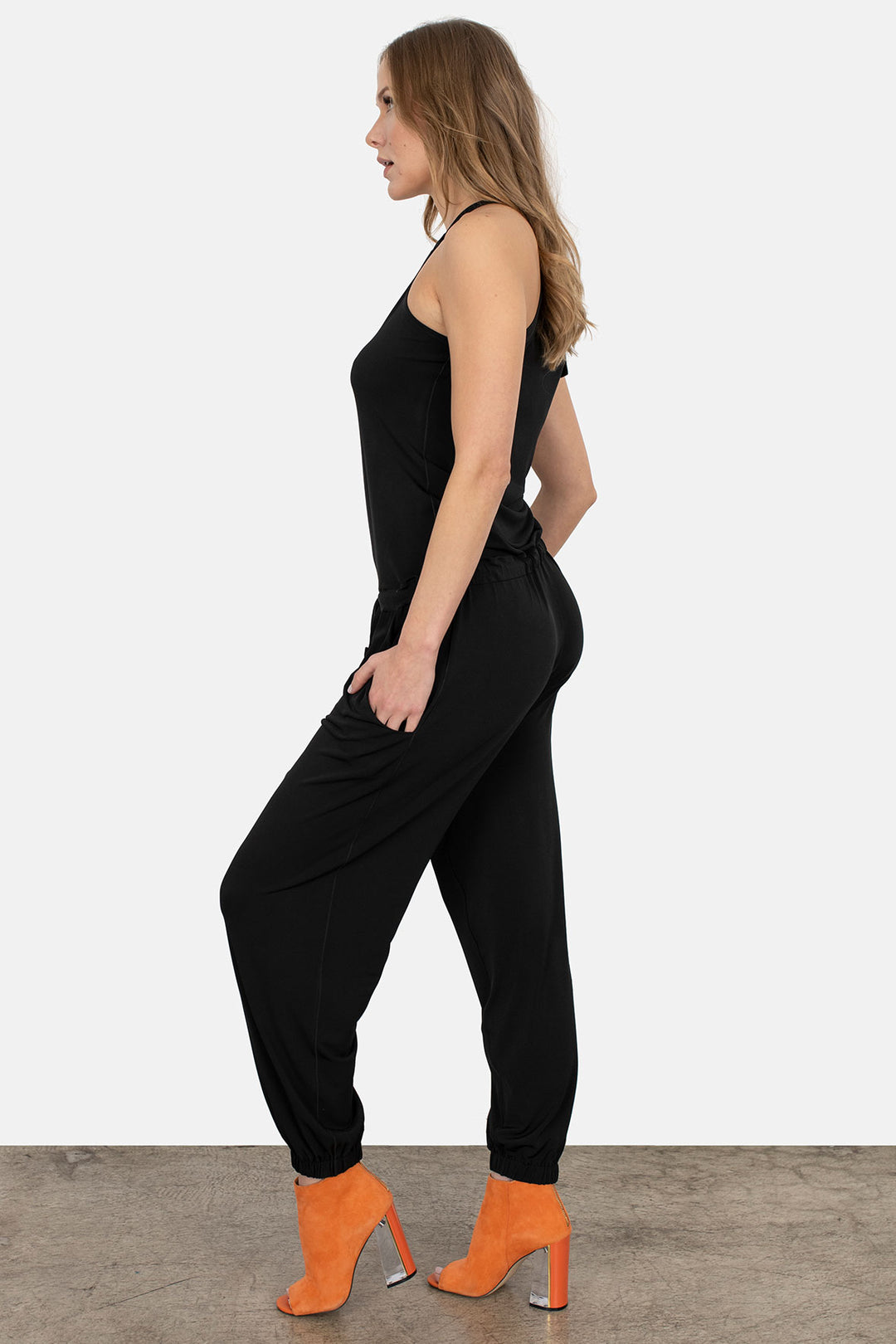 Neck Tie Jumpsuit