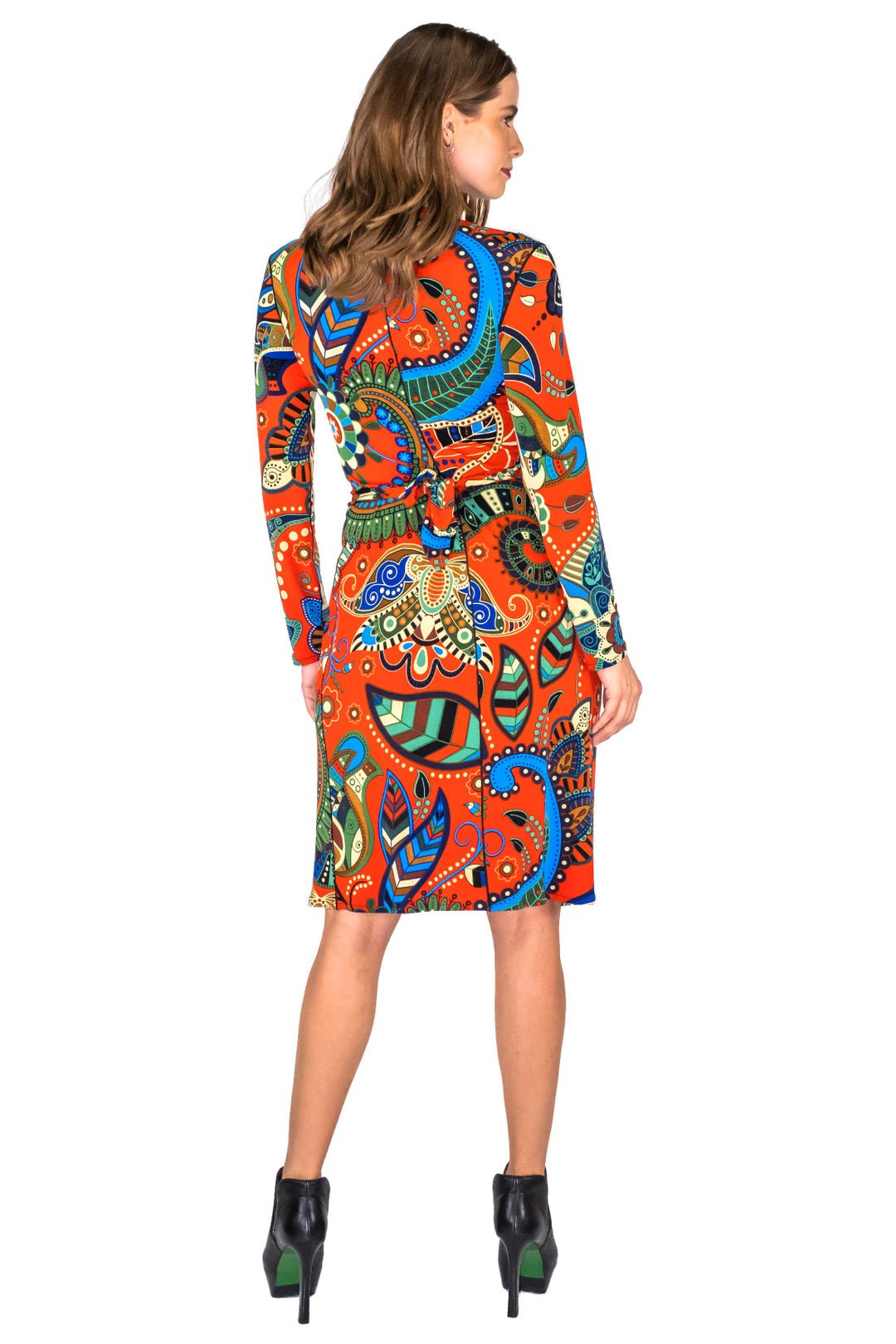Long Sleeve Wrap Dress