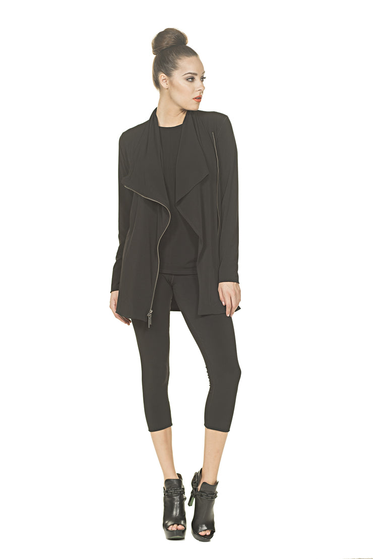 Asymmetric DBL Layered Zip Jacket