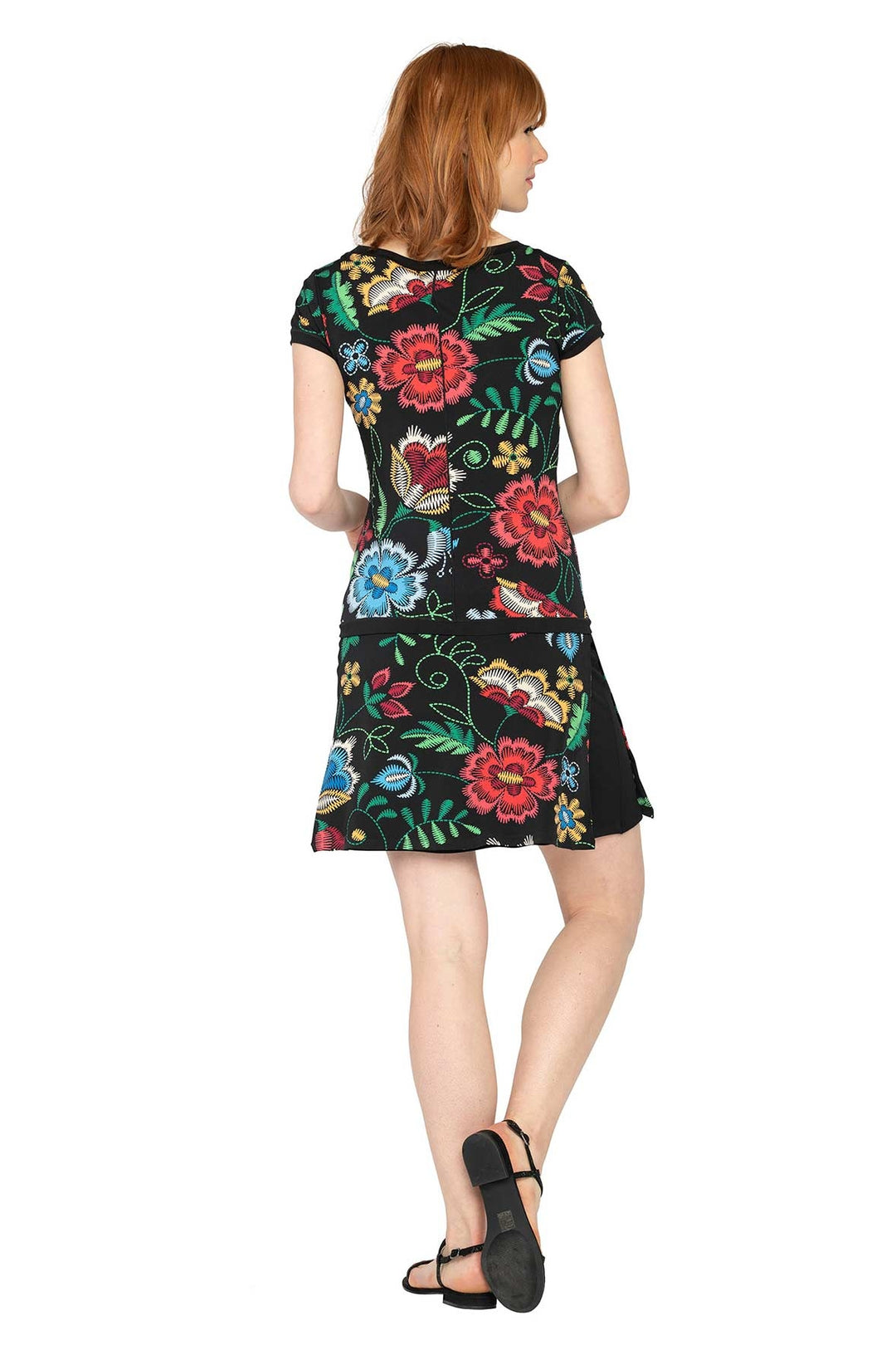 Cap SL Overskirt Banded Dress