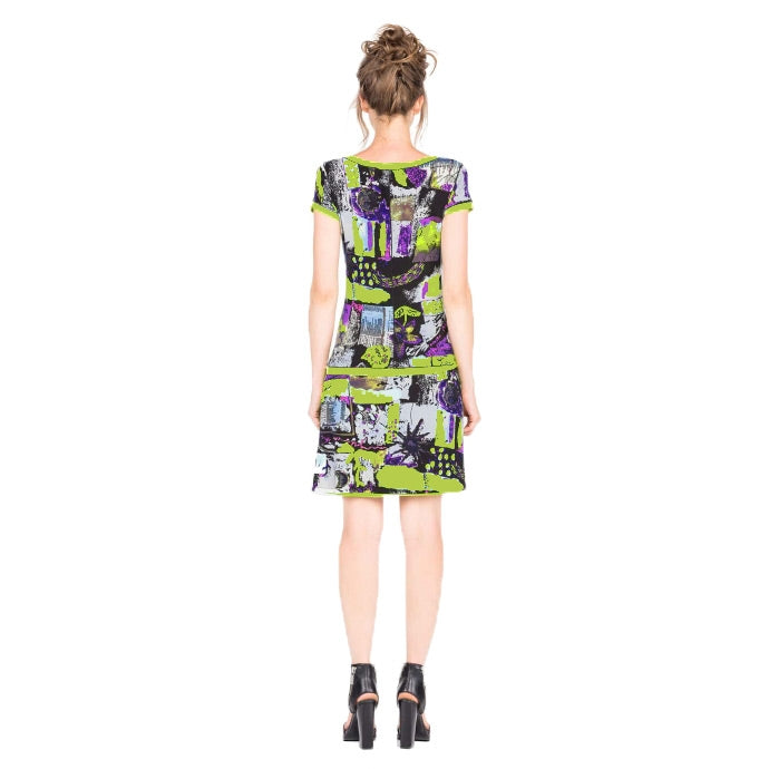 Cap SL Overskirt Banded Dress