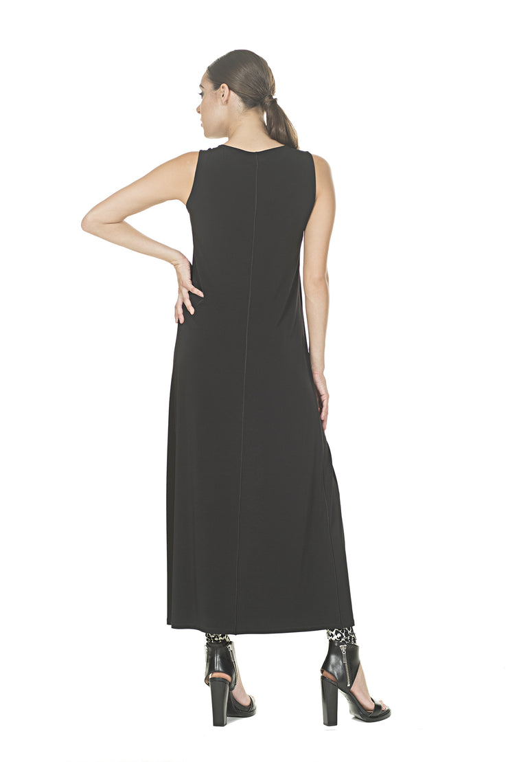 Cut In Front Slit Duster Tunic-Maxi