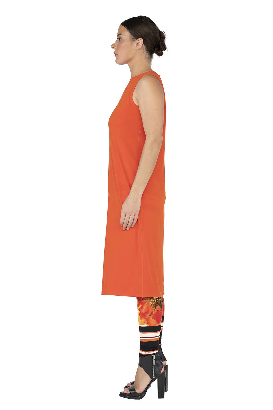 sachin and babi light blue dress Darker Wavs High Slit Hooded Jersey Tunic Dress