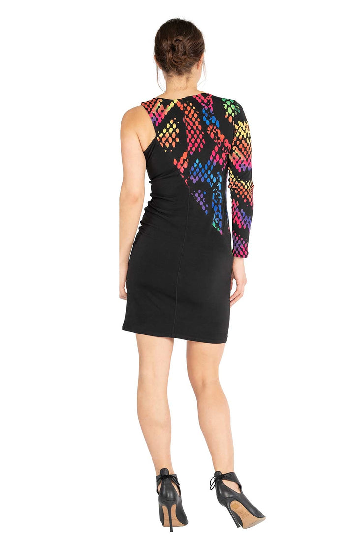 Diagonal Bicolor Dress