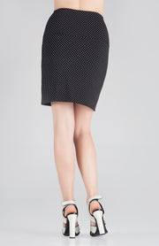 Double Waistband Folded Tight Short Skirt