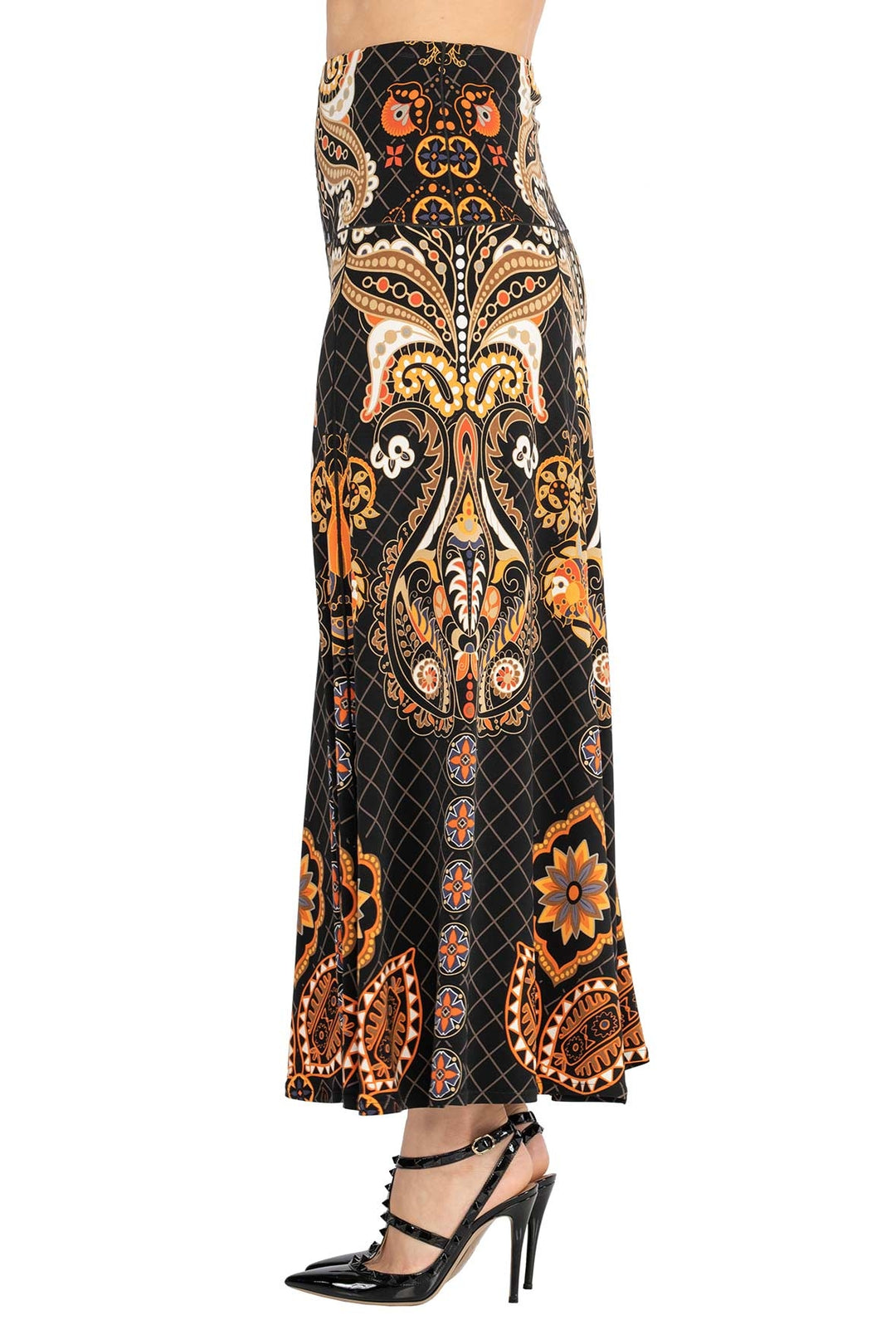 Double WB Side Panel Long Skirt