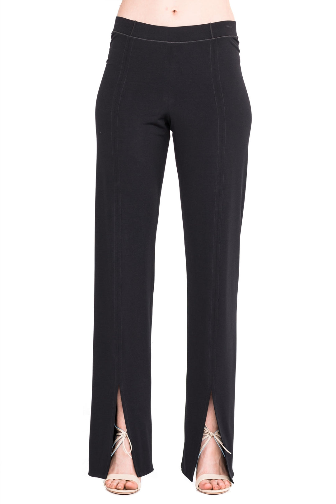 Front Slit DBL Layered Long Pants