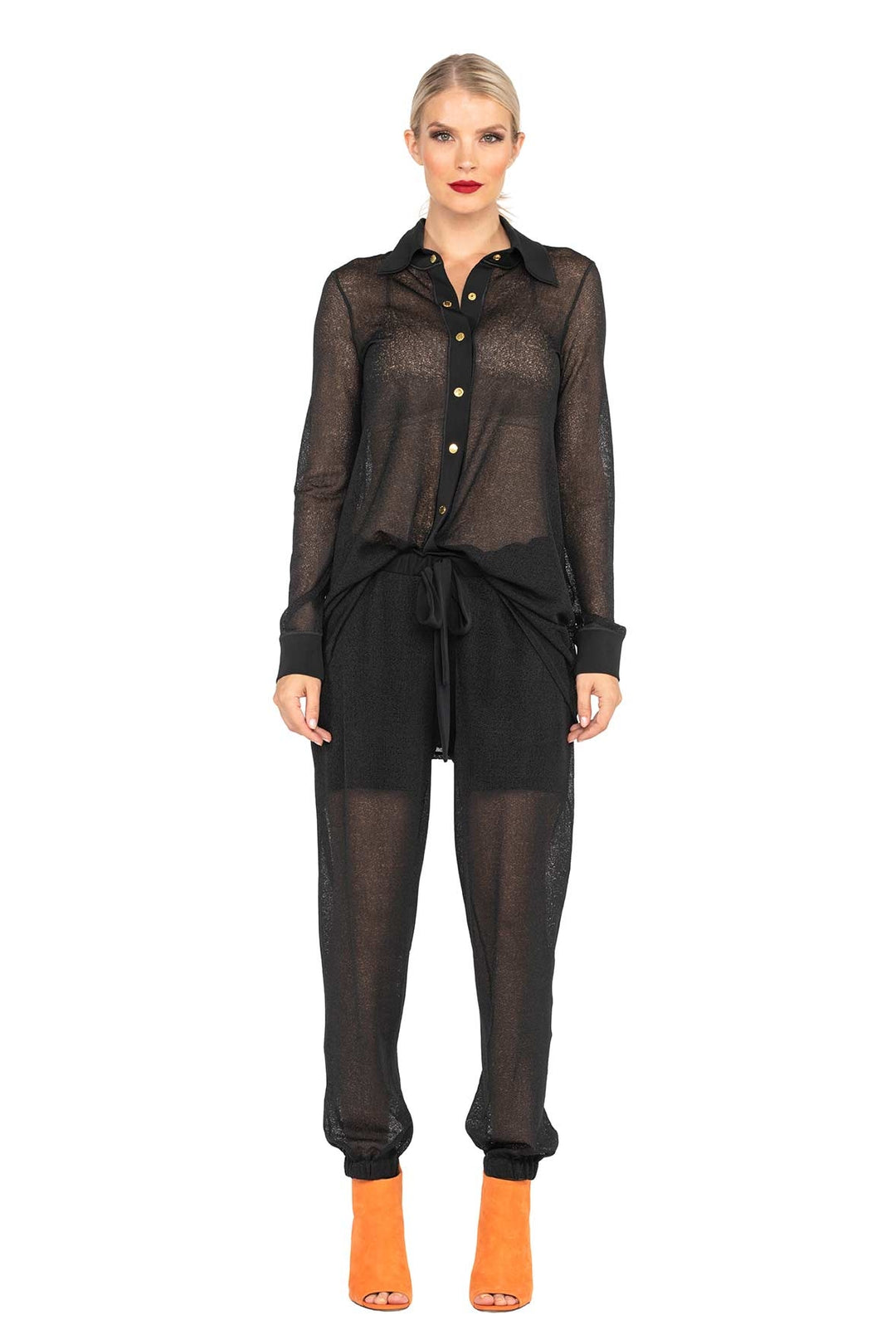L/SL Hi Low Snap Tunic