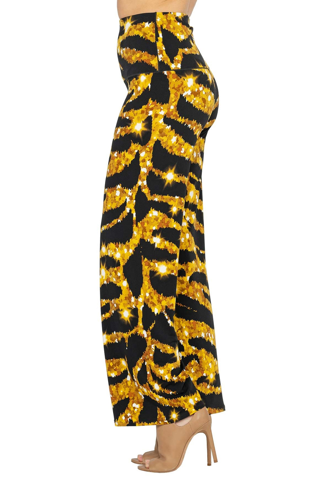 High Elastic Waist Straight Pants