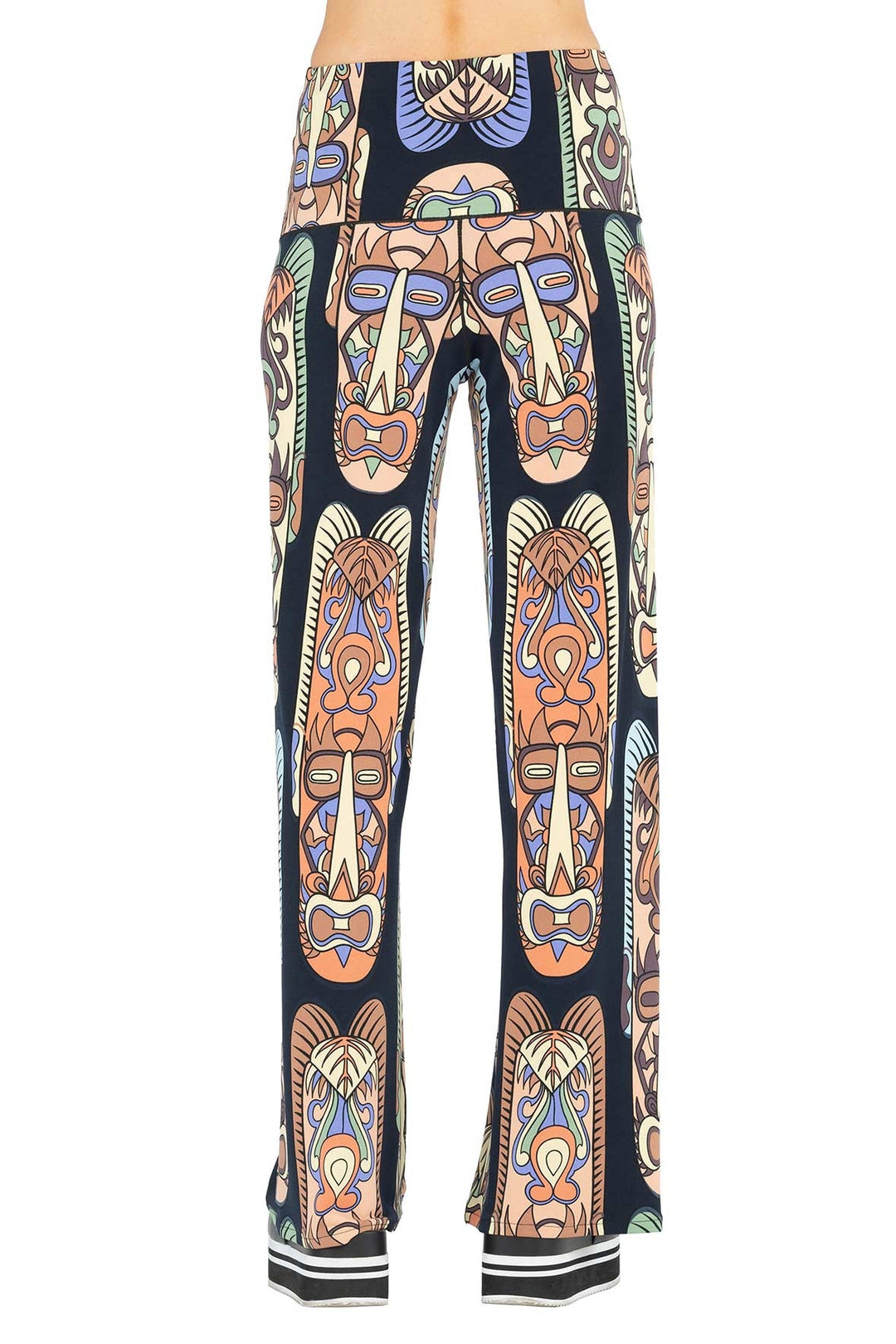 High Elastic Waist Straight Pants