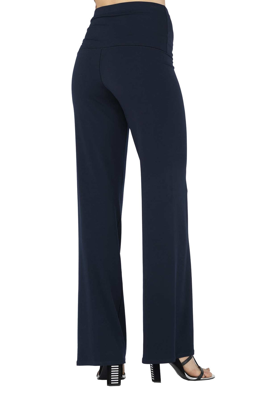 High Elastic Waist Straight Pants