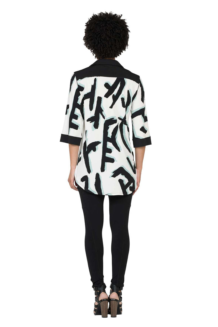 High Low Shirt Elbow Slv